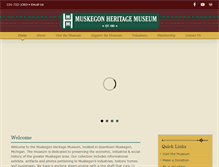 Tablet Screenshot of muskegonheritage.org